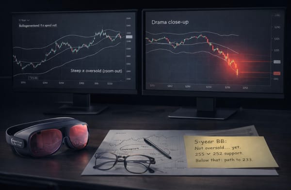 AAPL Intraday-Update 8th January - The Fall To $255 - support $252. AAPL is NOT OVERSOLD - yet.